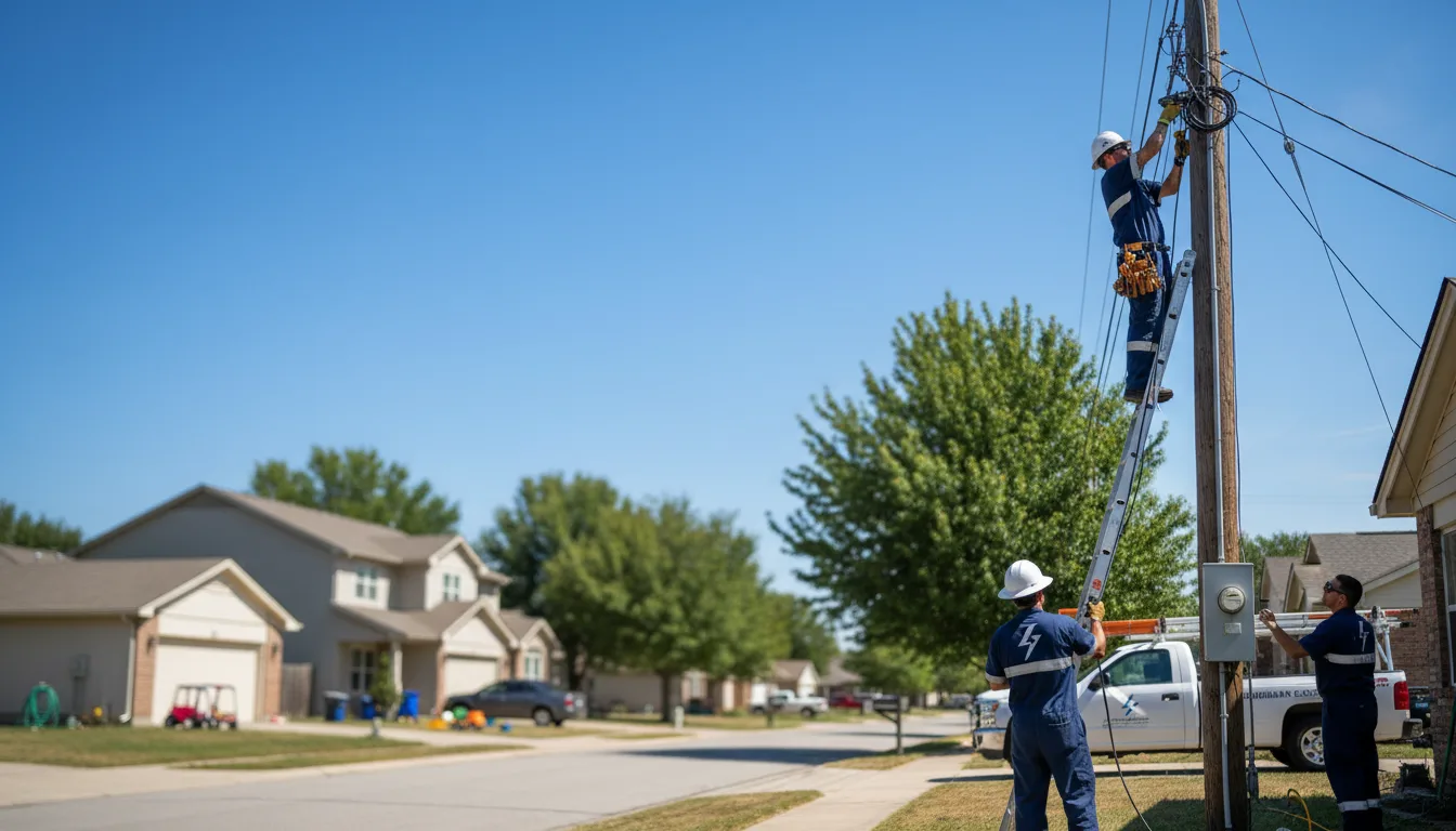 Residential electrician providing installation services in Waverly, TN